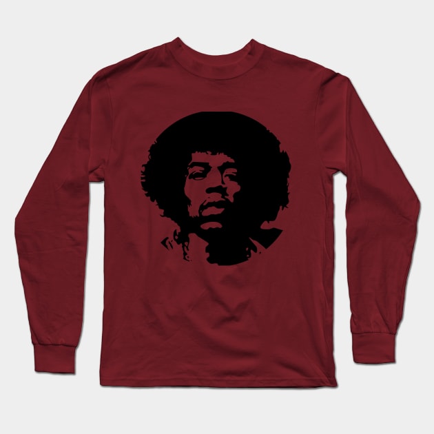 Jimi Virtuoso Design Long Sleeve T-Shirt by mpdesign